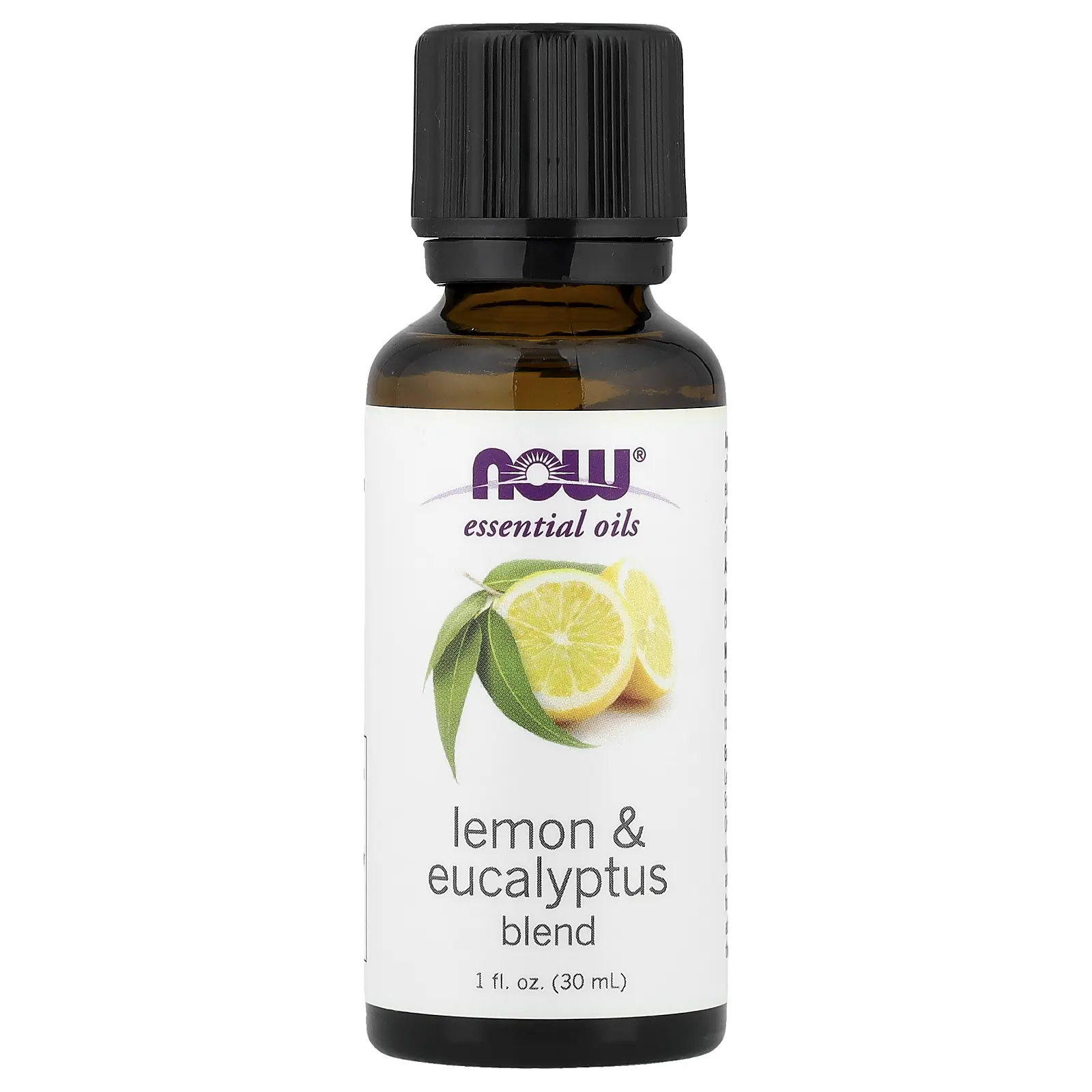 NOW Foods Essential Oils, Lemon & Eucalyptus Blend, 1 fl oz (30 ml)