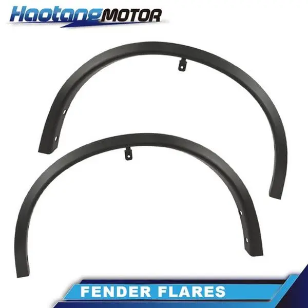 CROSSDESIGN Black Plastic Front Fender Flares (2PCS LH+RH Set) - Automotive Accessories for Car, 2014-2018/2020 Nissan Rogue, Sand Protection, Scratch Resistance, Exterior Upgrade Look