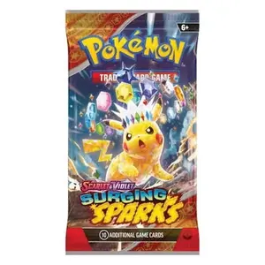 Pokémon Surging Sparks Booster Pack - 10 Additional Game Cards for Trading Card Game Scarlet & Violet Edition