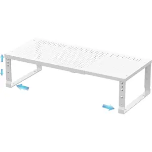 Expandable  Rack & Kitchen Cabinet Organizer - Stackable, Adjustable Shelves for Cabinets, Countertops, Cupboards & Pantries(1 Pack/Medium/White)