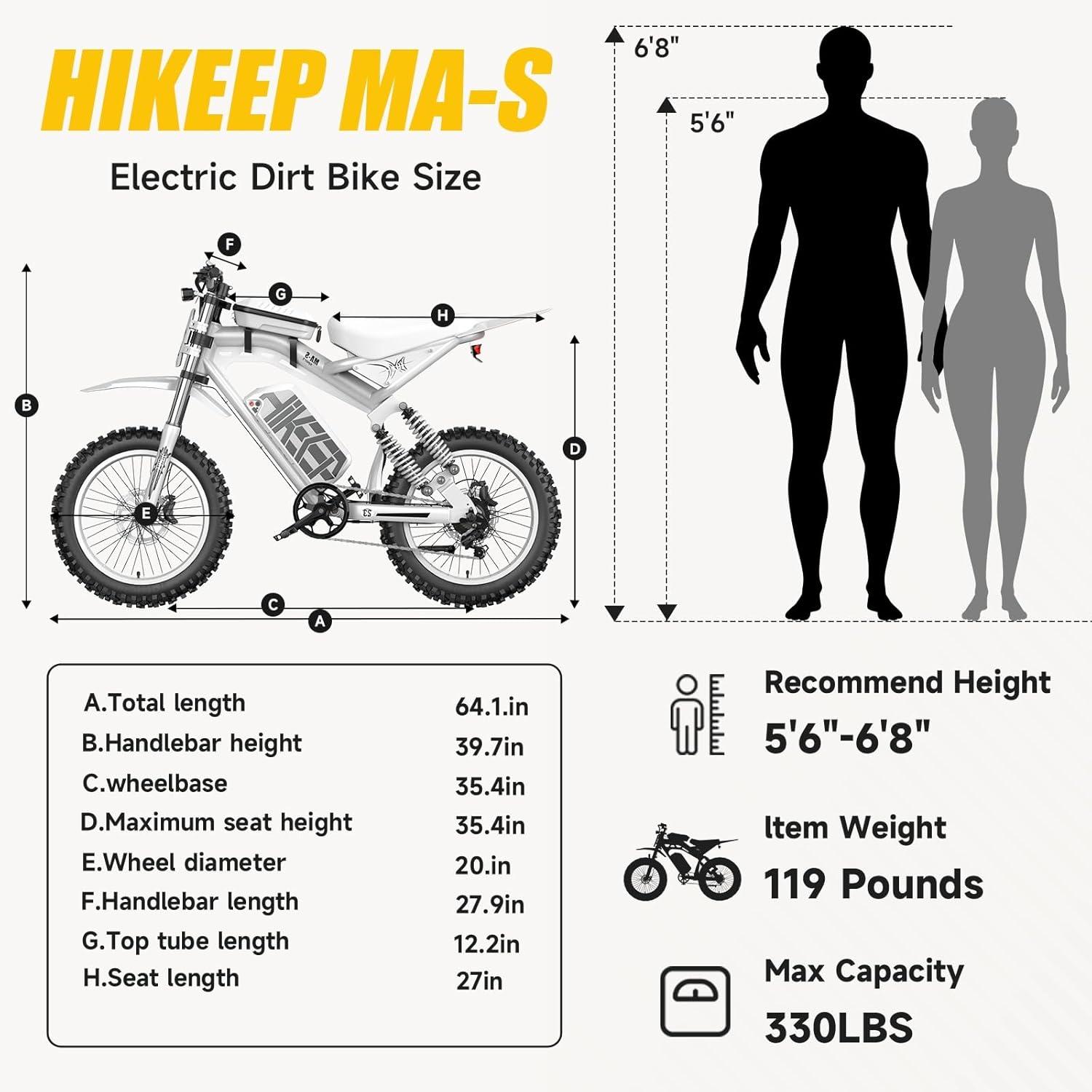 HIKEEP MA-S Powerful off-road electric bike built for adventure, comfort, and long-distance riding