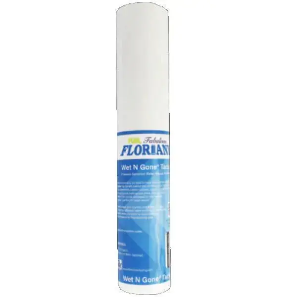 Floriani Wet N Gone Water-Soluble Tacky Embroidery Stabilizer - 15"x10yd, Holds Items Securely, Ideal for Monograms & Quilting Projects, Boosts Stitch Control & Cleaner Hooping