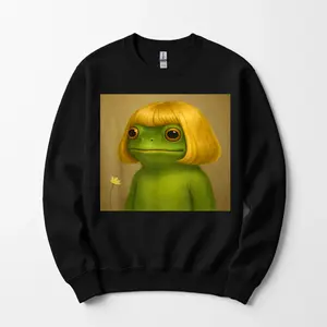 Funny Frog Bob Haircut Meme Shirt, Viral Frog Graphic Tee Hoodie Sweatshirt