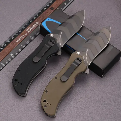 Outdoor folding knife, G10 handle, anti-corrosion high hardness steel, EDC tool for outdoor camping, driving, fishing, best gift
