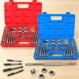 Professional Metric Tap and Die Set| 80-Piece Thread Repair Kit for M3 M4 M5 M6 M7 M8 M10 M12 Sizes| Internal and External Threading and Rethreading Tools| Comprehensive Threading Tool Set
