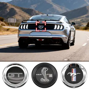 Ford Large Round Trunk Emblem Classic Identifier, Waterproof Sunproof Fade-Resistant, Precision Fit Car Tail Tag Essential Accessory