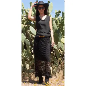 Rete Cotton Skirt