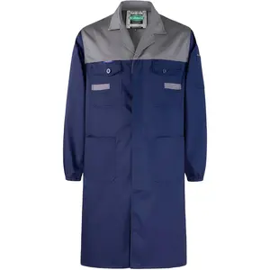 Long Sleeve Lab Work Coat for Men Suitable for Laboratory Garage DIY Work Shop