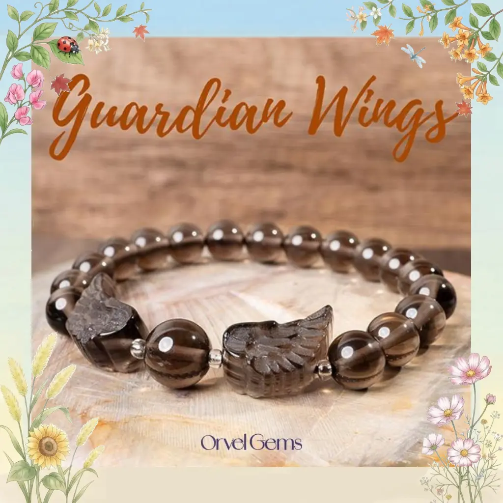 Guardian Wings - Obsidian Carved Crystal Energy Healing Bracelets X0 Perfect for Men, Women, Couples, and Friends | Ideal for Daily Wear, Meditation, Gift