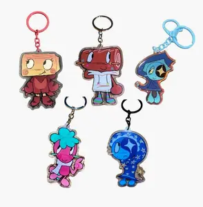 5 Ops Shelly Dandys World Roblox Acrylic Keychains, Cutest Design Bag Charm Perfect Gifts