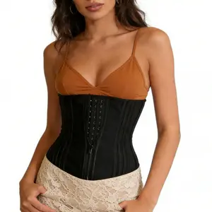 Waist Trainer tuck shapewear Faja Shapewear tight-fitting bodysuit Beige Control Bodysuit Full Body Zippered Women'S Latex Corset Full-Figure Tummy Compression Shaper Waistband Colombian Belly Band Plus Size Flat Viral Moldeadora Loose fashiona