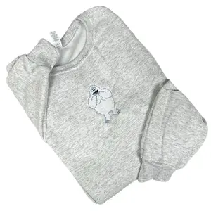 Bumble the Abominable Snowman Embroidered Sweatshirt Men's or Women's Cotton Crewneck Casual Classic Festive Christmas Design