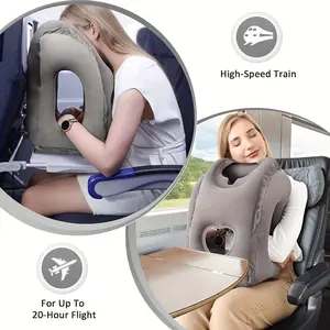 Airplane Travel Pillow, Inflatable Airplane Travel Sleeping Pillow, for Airplane/car/train/office, Comfortably Supports The Head And Neck
