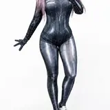 ALIELNOSIRRAH 'Venomous Beauty' Spider Web Cosplay Bodysuit, Women's Stretchy Spandex Superhero Catsuit, Cute Jersey Fabric Clothes Dress for Halloween Costumes