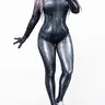 ALIELNOSIRRAH 'Venomous Beauty' Spider Web Cosplay Bodysuit, Women's Stretchy Spandex Superhero Catsuit, Cute Jersey Fabric Clothes Dress for Halloween Costumes