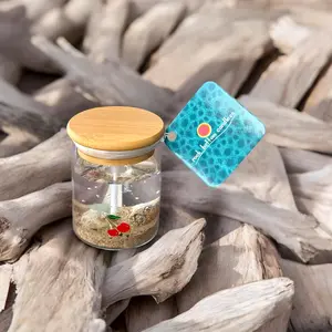 Rock Bottom-=%2= Candle=%2= Co 4oz Michigan Cherry Rock-=%2= Candle=%2= with Real Petoskey Stone and Sand for Aromatic Home Decor--=%2=- holiday=%2=----=%2=- candle=%2=-- holiday candle