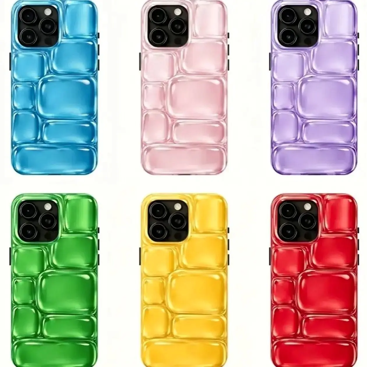 Needoh Dopamine Phone Case, 2D Trendy Aesthetic Gift Compatible with iPhone X, 11, 12, 13, 14, 15, 16, 17 Series & Galaxy