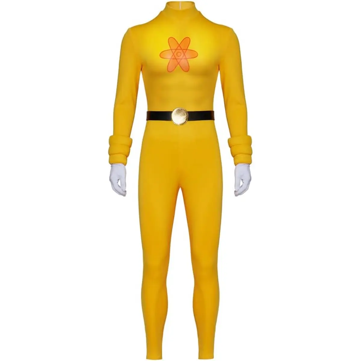 Men‘s Powerline Cosplay Costume Yellow Cartoon Jumpsuit Outfit