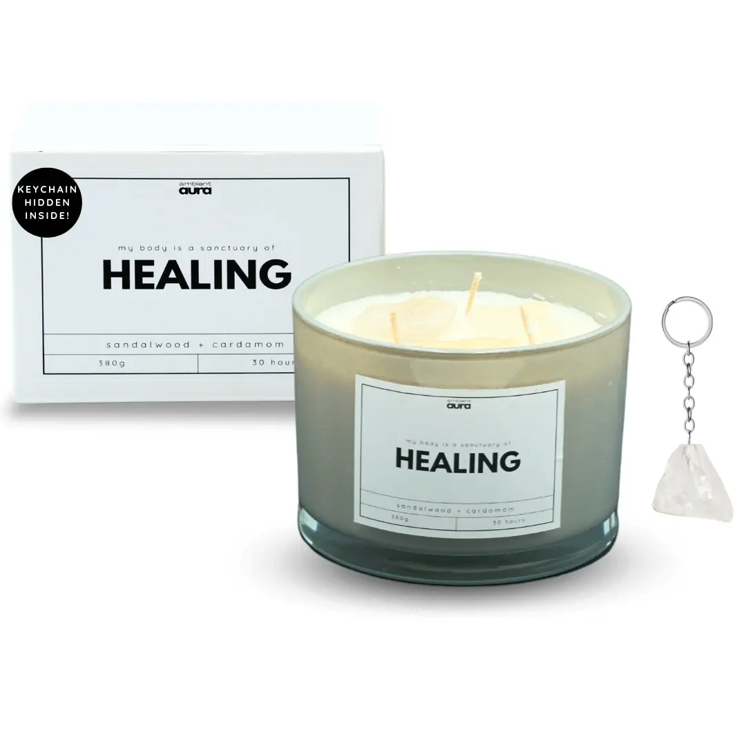 Ambient Aura Healing Crystal Surprise Candle