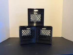 Mini Milk Crates | Perfect for Office, Home, Work, School Desks | Stackable