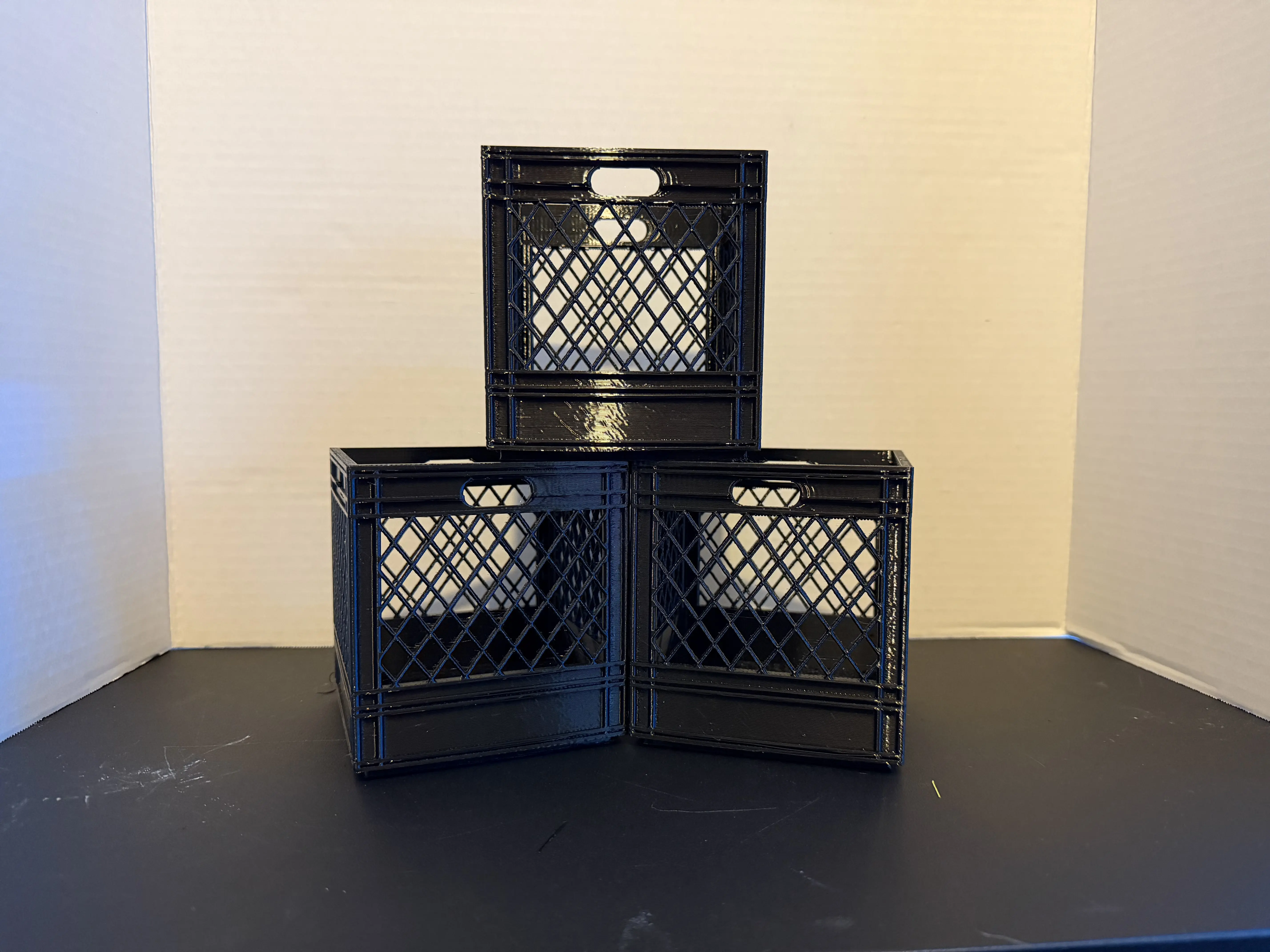 Mini Milk Crates | Perfect for Office, Home, Work, School Desks | Stackable