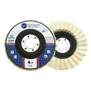 4-1/2" x 7/8" T27 Felt Polishing Flap Disc - 1 Piece