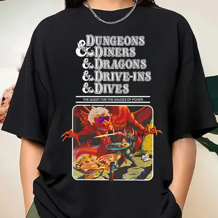 Dungeons And Diners And Dragons And Drive-Ins And Dives T-Shirt, Dragons Playing Houses And Humans Shirt, Sweatshirt, Hoodie, Vintage Dungeons & Dragons 1974 Sweatshirt, DnD Sweatshirt, DnD Shirt, Dungeon Master Sweatshirt Womenswearn Lady Comfort