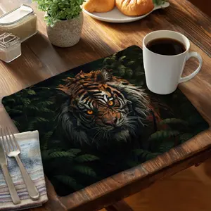 212 MAIN Predator Braided Polyester Placemat, C4BP1418F7H1C0, 14x18 in. - Stylish Tableware for Home Decor, Conscious Sales
