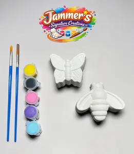 Flutter & Buzz Crew Butterfly & Bee - Painted Treasures Paint Kit