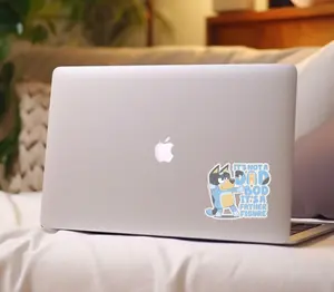 Bluey Stickers - One Piece Sticker - Bluey Fan - Sticker for Bluey Fan - Dad Bod - Bandit Heeler