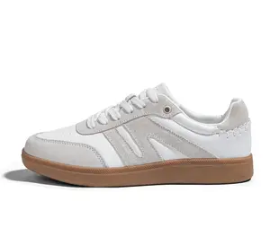 LUCKY STEP Women's Classic Retro Genuine Leather Sneakers - Casual Walking Shoes with Anti-Slip Gum Sole, Breathable & Comfortable, Ideal for Daily Wear & Training, Closed Toe, Runner Style
