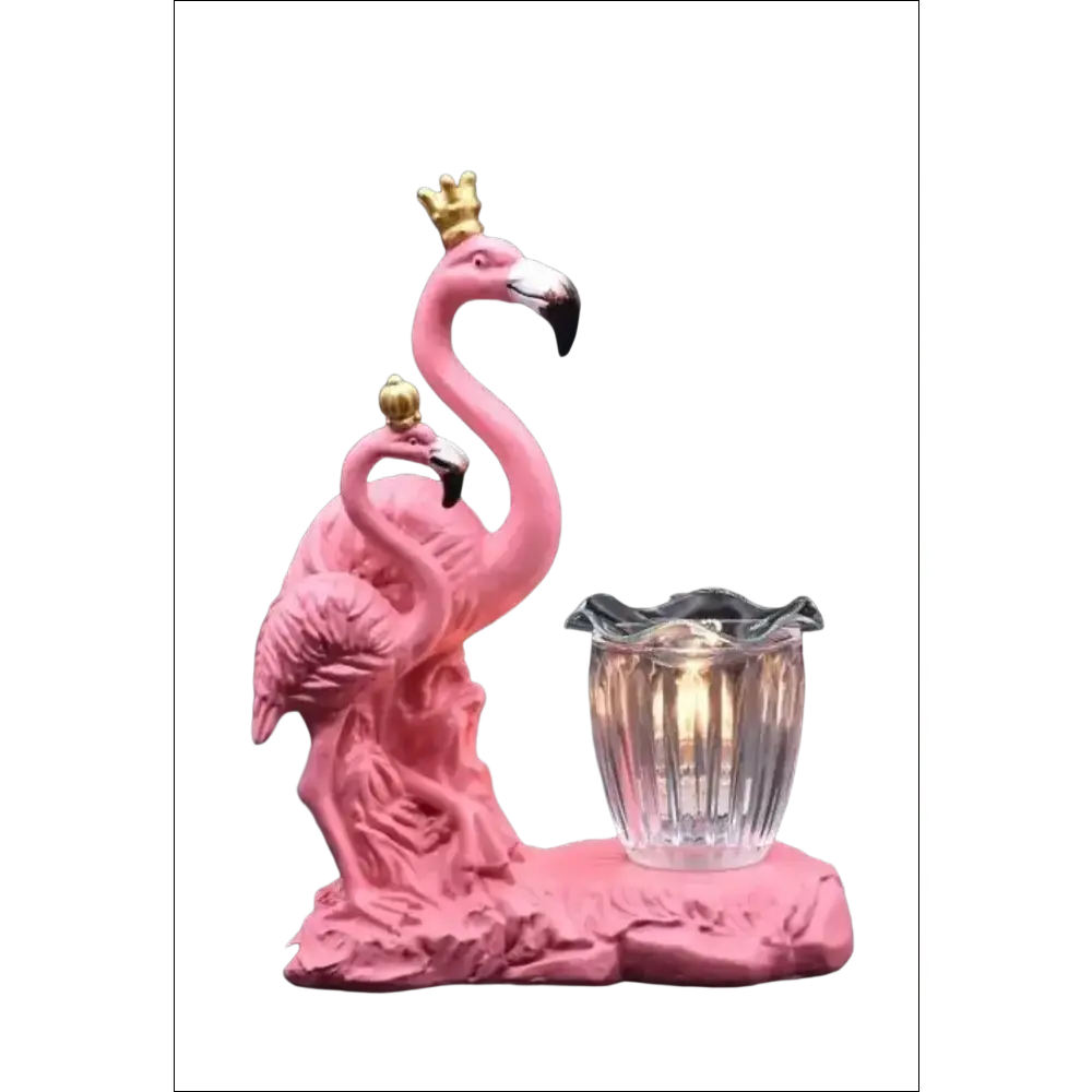 Flamingo Animal Shape Electric Wax Oil Warmer with Dimmer Wheel, Dimmable Lights, Light Feature, Unique Look for Home Fragrance Use