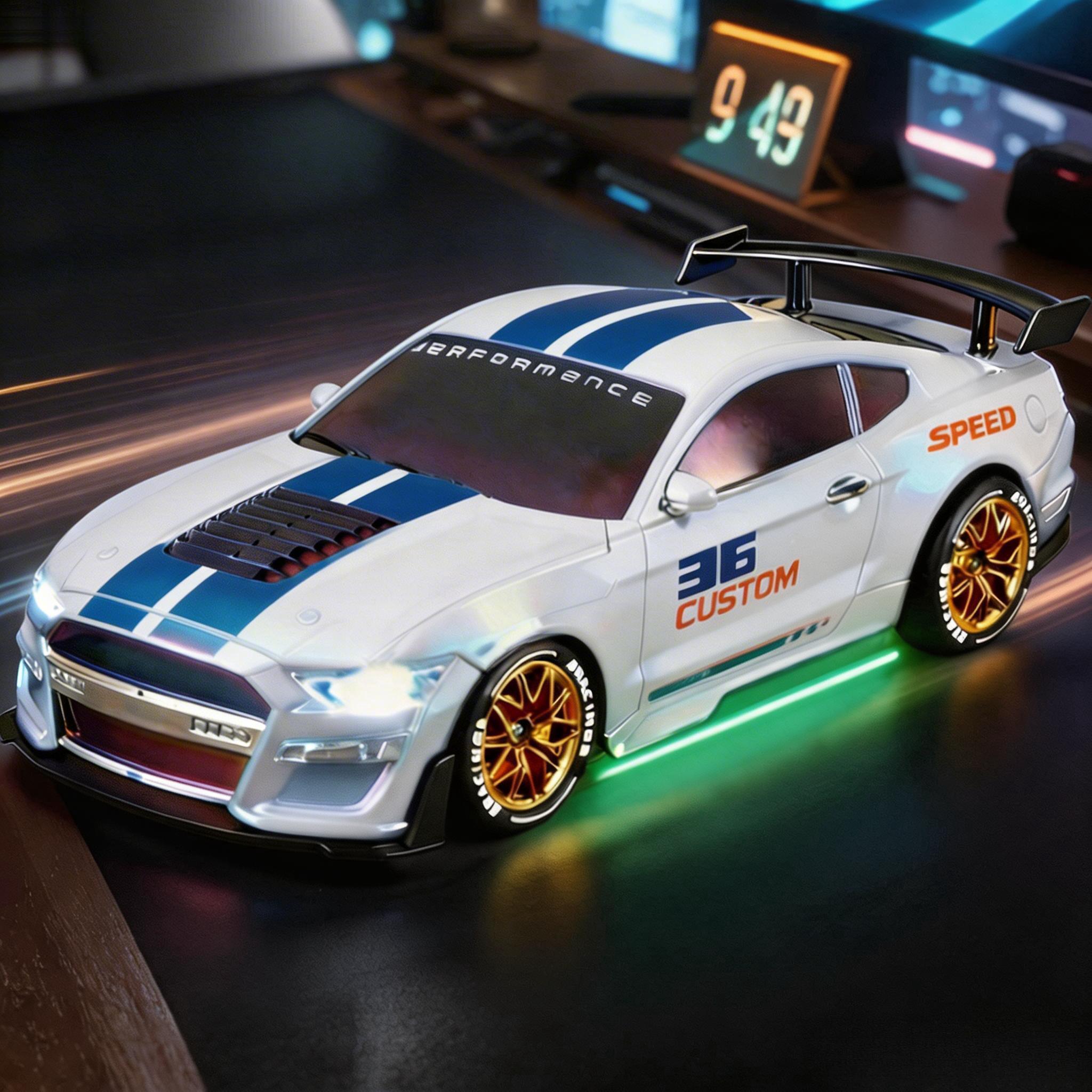 RC 1:24 24G 4WD High Speed Drift Remote Control Car for Boys Kids Adults Racing Toys for Outdoor Play Indoor Fun Competition Collection Birthday Gift