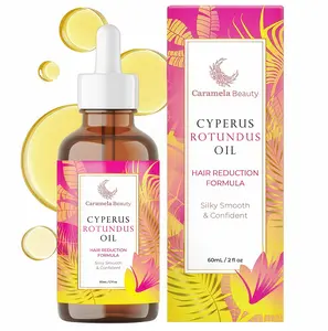 Caramela Beauty Cyperus Rotundus Oil for Natural Permanent Hair Reduction TG , Mild and Non-irritating Body Care Wax, Moisturizing & Soothing for Skin Care Depilatory, Unisex Hair Removal Cream oil, Daily Use Cosmetic Gentle Removal