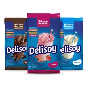 Leche Delisoya en Polvo Sabores Fresa - Natural  - Chocolate - Powder Flavor Beverage