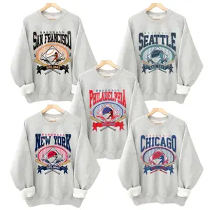 Vintage Baseball Graphic Ash Grey Sweatshirt Sports Baseball Player Sweatshirt Game Day T-Shirt Ballpark Baseball Top Unisex Sports Game Shirt