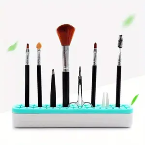 [Waterproof Ink Brush Holder] Waterproof CYFUN DESIGN Plastic Ink Brush Holder - Rectangular Craft Storage Rack for Blending Brushes & Accessories, Multi-Color Organizer for Artists