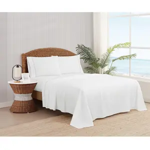 Oceanfront Resort Solid Percale 5 Piece Split King Sheet Set