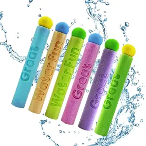 6-pcs Summer EVA pull-out mini water cannon children's toy Portable beach outdoor water gun squirt play, rafting and water fight,pool game,inflatable play fun springtok