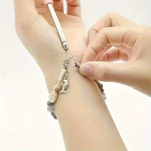 ASD Assisted manicure Stainless Steel Jewelry Hook Tool - Adjustable Multifunctional Aid for Easy Bracelet & Necklace Putting On/Taking Off, Durable Ergonomic Design for Arthritis & Limited Dexterity, Jewelry Care Accessory, Hooks for Jewelry Making