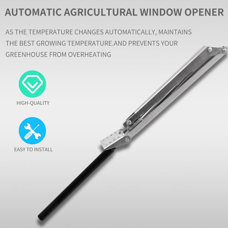 Automatic Aluminum Alloy Greenhouse Window Opener Roof Vent Autovent Solar Heat Sensitive Automatic Greenhouses Window Opener Automatic Aluminum Alloy Greenhouse Window Opener Roof Vent Autovent Solar Heat Sensitive Automatic Greenhouses Window Opener