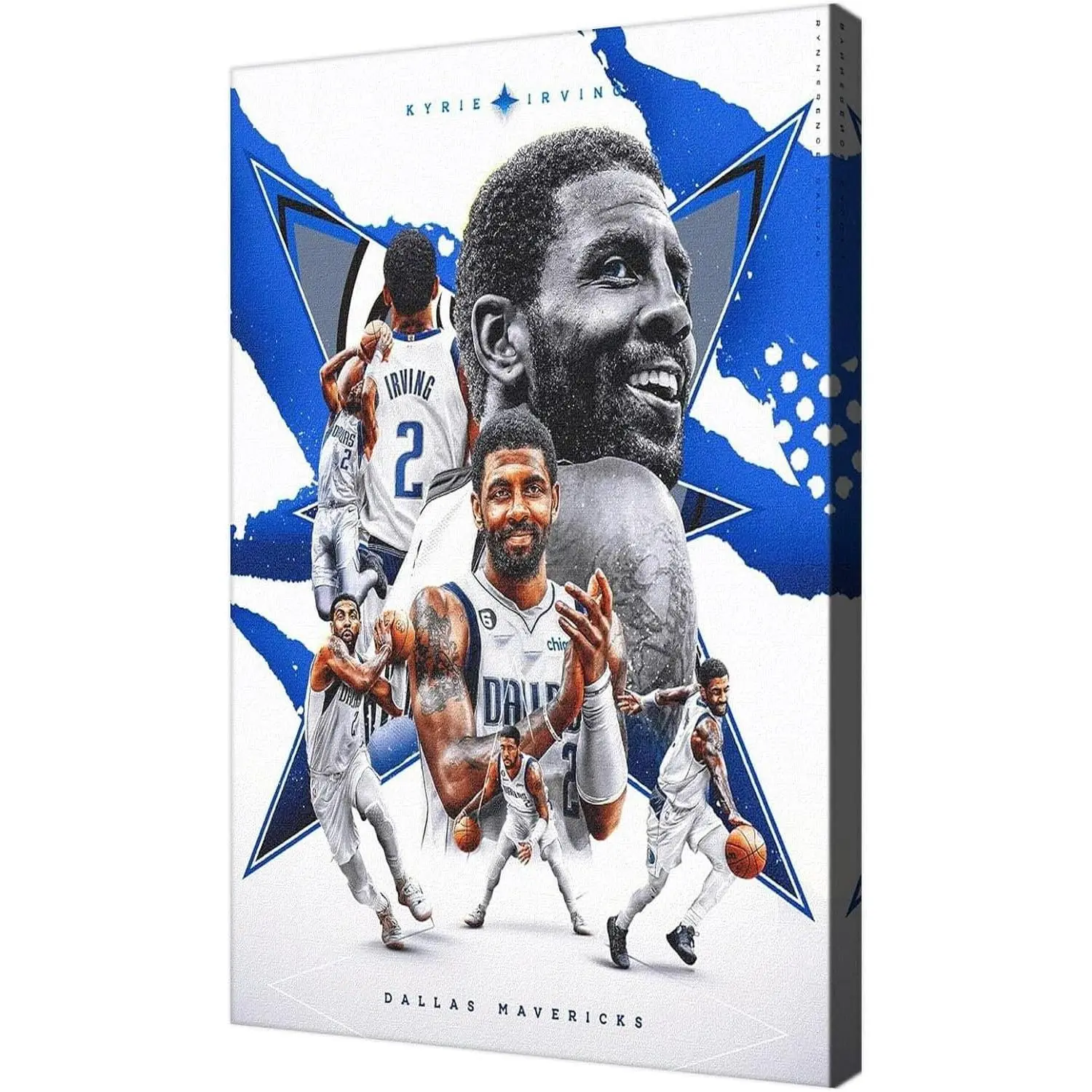 Kyrie Irving Poster Wall Art Canvas – Basketball Star Print – Modern Sports Decor for Bedroom, Living Room, or Game Room