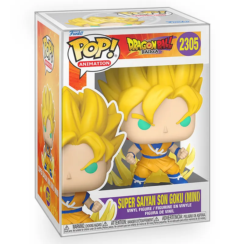 Funko POP Anime: Dragon Ball Daima - Super Saiyan Son Goku Mini Vinyl Figure with Epic Collectibles Premium Box Protector Included