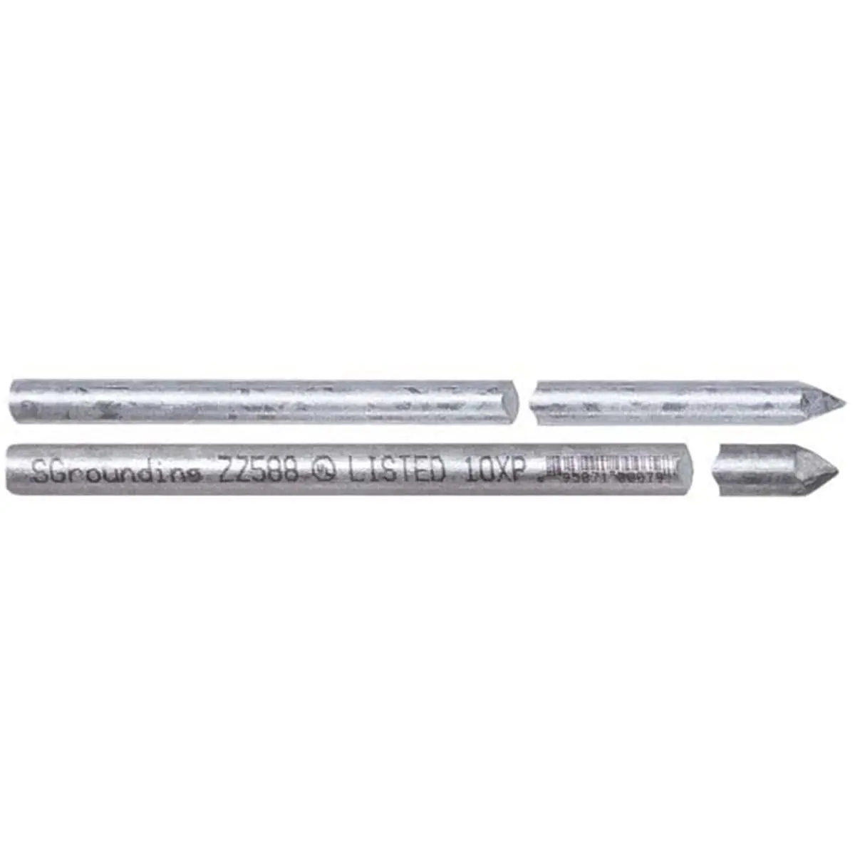 South Atlantic ZZ588 Hot Dipped Galvanized Ground Rod Ullist 0.625 in. x 8 ft.