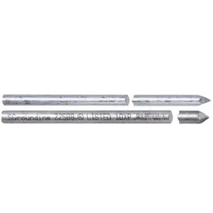 South Atlantic ZZ588 Hot Dipped Galvanized Ground Rod Ullist 0.625 in. x 8 ft.