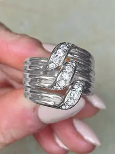 1 PC Pretty Cubic Zirconia For Women For Wedding Engagement Party Jewelry Valentine's Day Gift Cubic Zirconia Rings