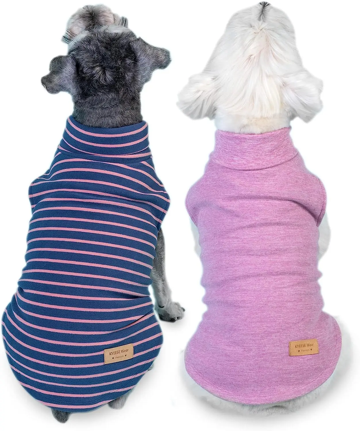 KYEESE Cozy & Adorable Doggie Thermal Turtleneck - Ultra-Soft Fleece Lining, Warm & Cute Pet Outfit for Dogs
