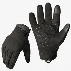 Waterproof Sports Gloves, Motorcycle Riding Gloves, 1 Pair of Full-Finger Touchscreen Outdoor Activity Gloves for Hiking, Motorcycling, Cycling and Camping, Tactical Outdoor Protective Gear for Men & Women