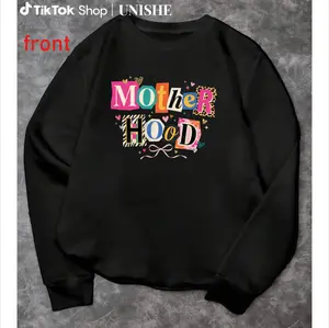 Mom Life Sweatshirt with Lovely Patchwork Letters and Charming Bow Detail