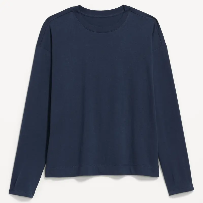 Old Navy Women's Vintage Long-Sleeve Crew-Neck T-Shirt